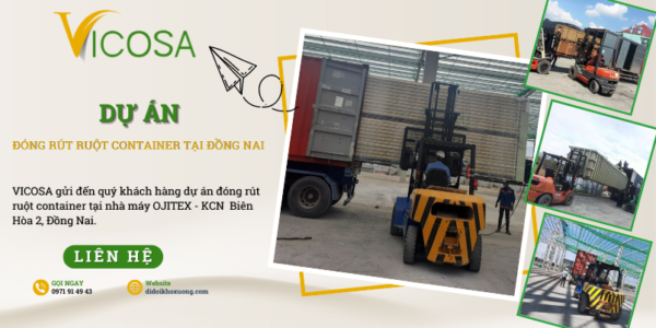 Du an dong rut ruot container tai nha may Ojitex KCN Bien Hoa 2