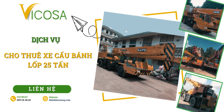 Cho thuê xe cẩu 25 tấn uy tín, giá rẻ | Cẩu Kato tự hành