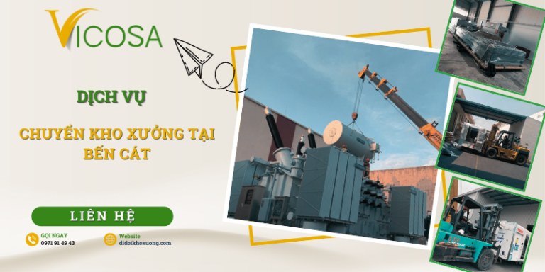 Dịch vụ chuyển kho xưởng trọn gói tại các KCN ở Bến Cát, Bình Dương giá rẻ