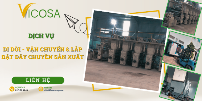 Dịch vụ tháo dỡ, di dời dây chuyền sản xuất công nghiệp