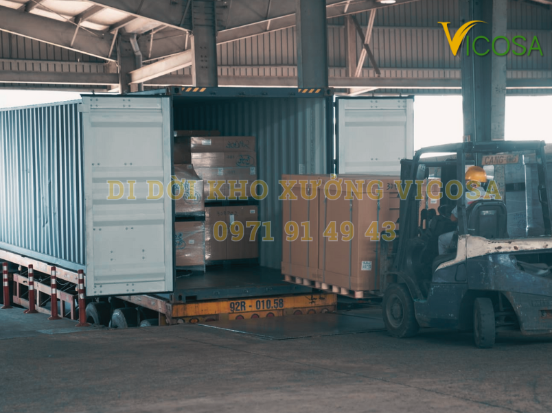 Khu vuc cung cap dich vu boc xep container