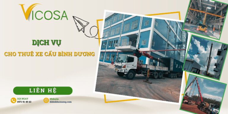 Cho thuê xe cẩu Bình Dương | Cho thuê xe tải cẩu, xe cẩu Kato